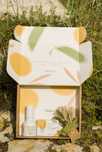 Carica l'immagine nel visualizzatore di Gallery, Scatola MEDITE contenente bottiglia in vetro Olio Evo mini-size e sapone solido